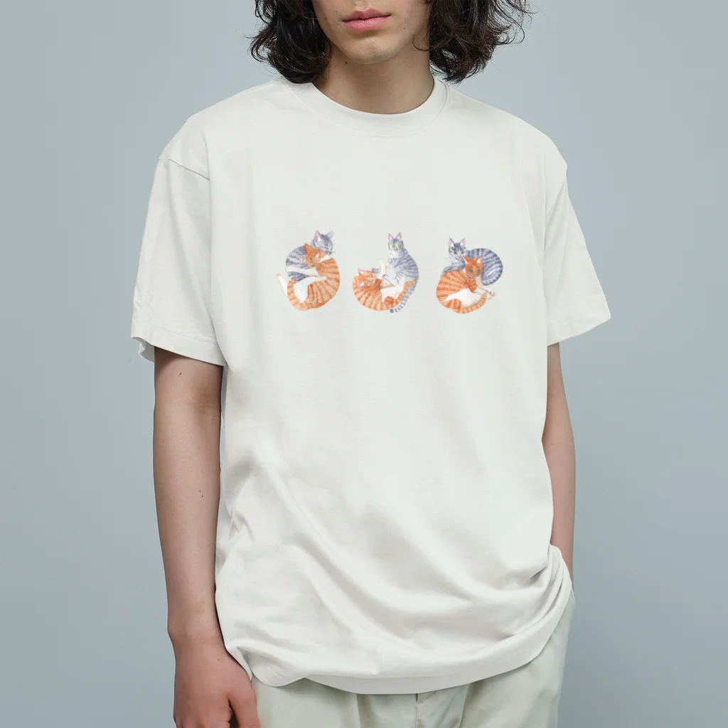 渡邊野乃香のお店のぽんちゃんむーちゃん柄 Organic Cotton T-Shirt