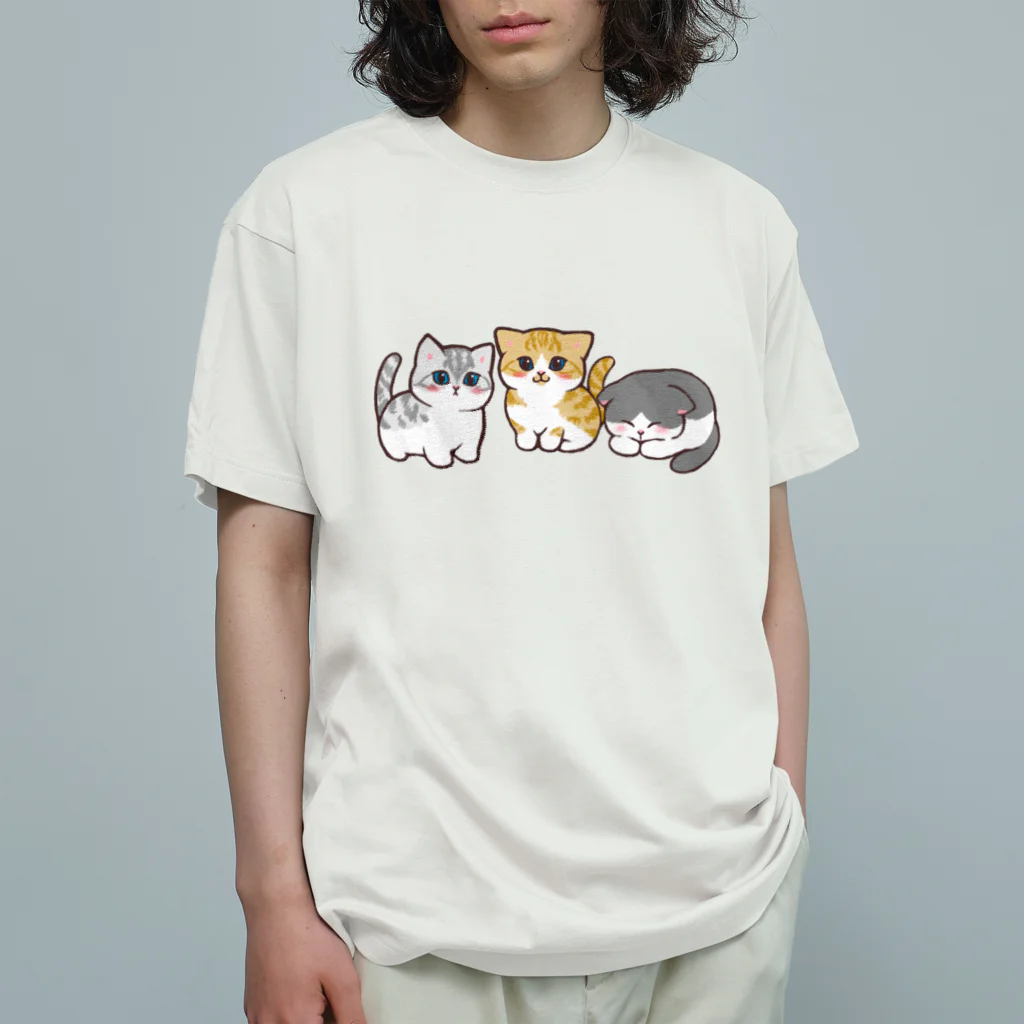 ふわにゃんshopののんびりにゃんず Organic Cotton T-Shirt