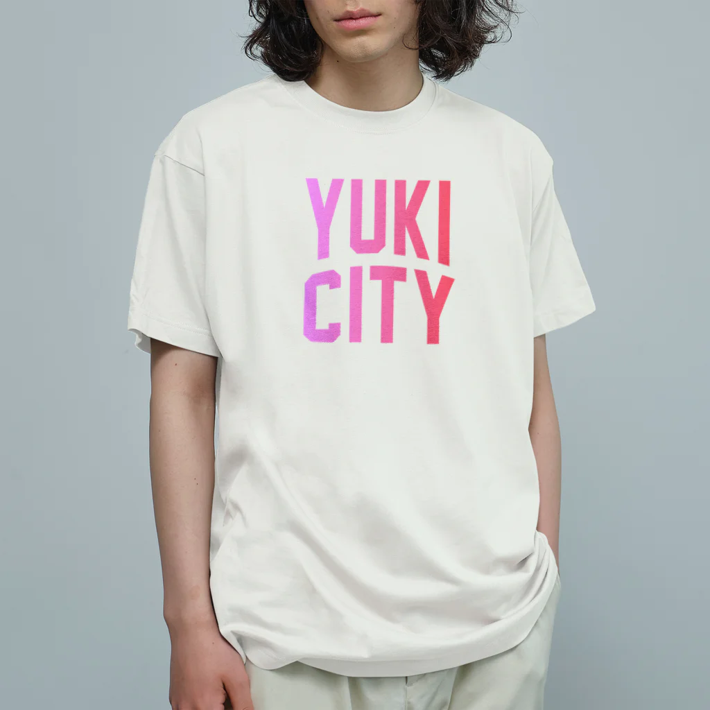 JIMOTO Wear Local Japanの結城市 YUKI CITY オーガニックコットンTシャツ