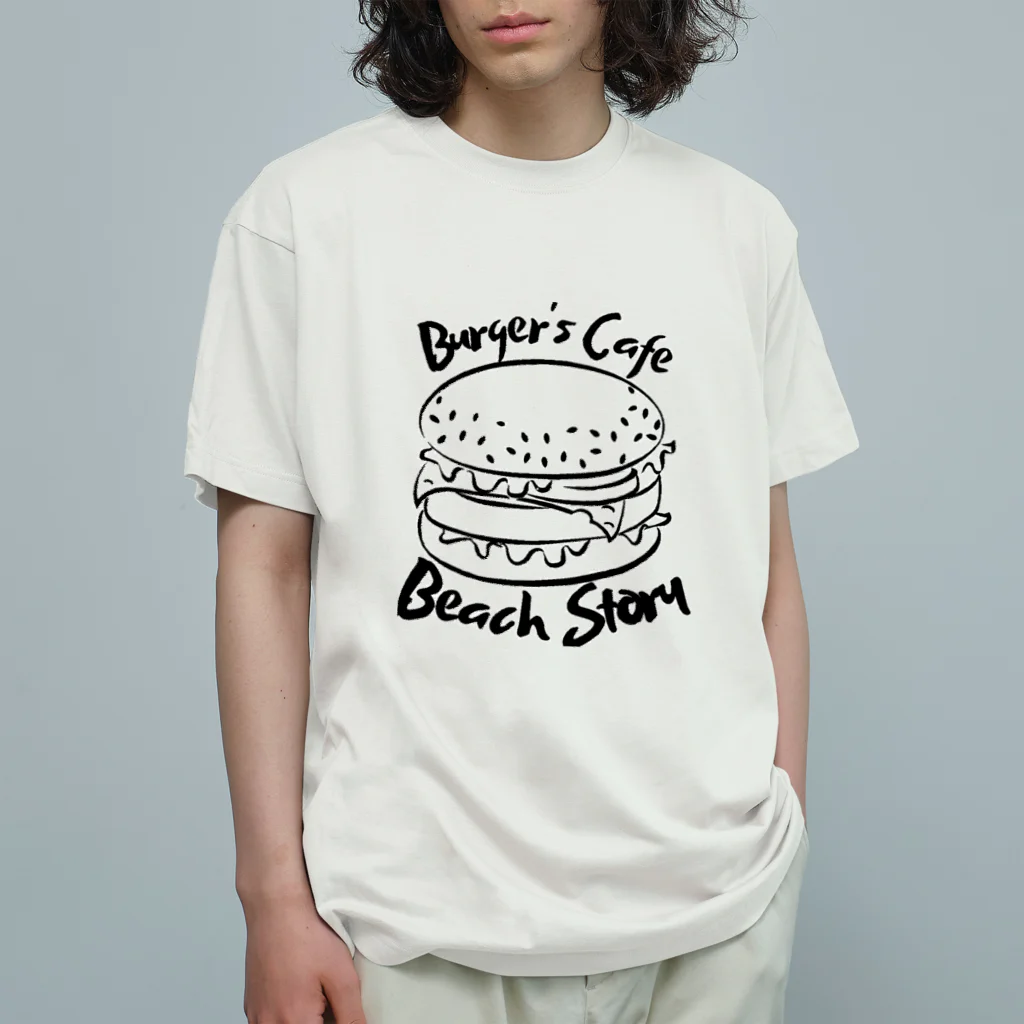 バーガーズカフェビーチストーリーのビーチストーリー　 유기농 코튼 티셔츠