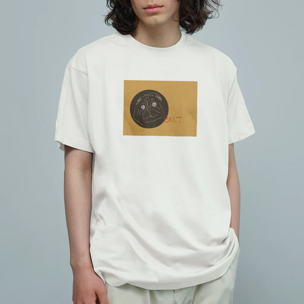 pug-pugのパグのボルト君 Organic Cotton T-Shirt