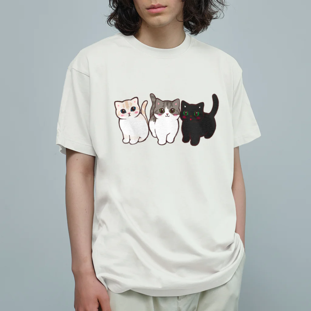 ふわにゃんshopのたま農園の猫たち Organic Cotton T-Shirt