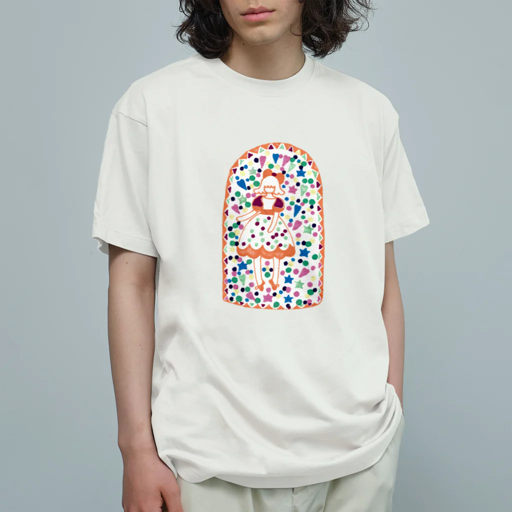 あいざわりさ子のガラス瓶の中の女の子 オーガニックコットンTシャツ