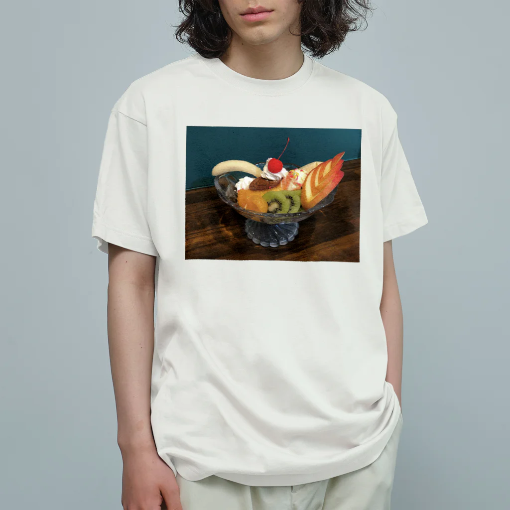 喫茶グリーンの🍓🥝🍌 Organic Cotton T-Shirt