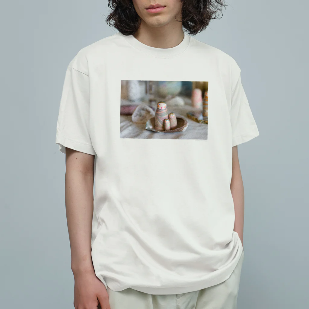 murmur in the SodaのMarbleshkas on the shell Organic Cotton T-Shirt