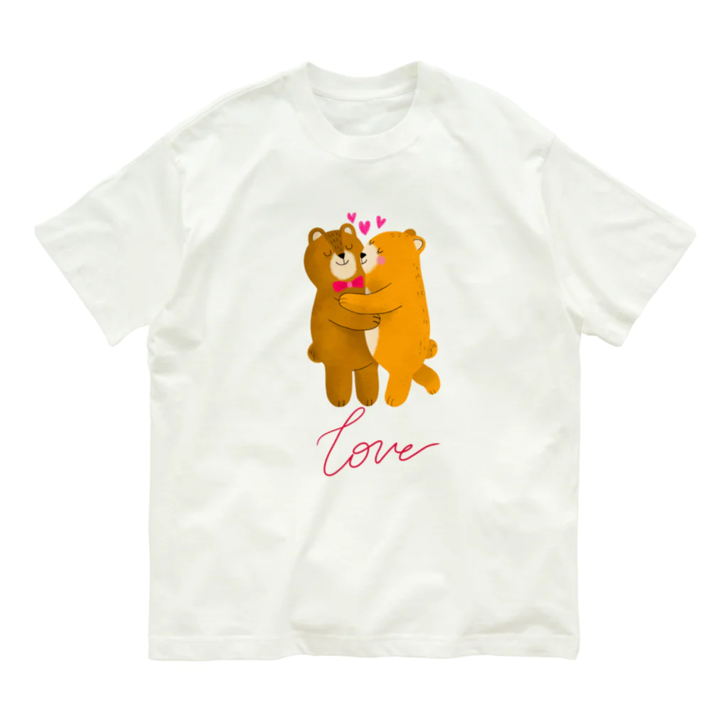 LoveAnimalのくまちゃん in LOVE Organic Cotton T-Shirt