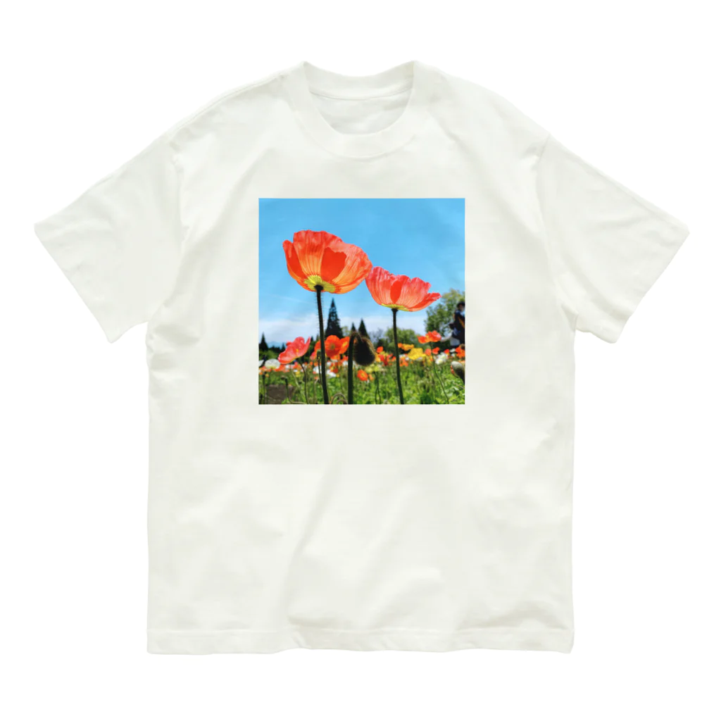 MARiNECCOのpoppy オーガニックコットンTシャツ