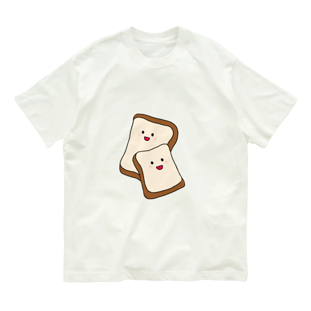 mocha_jasmine_shopの食ぱんファミリー Organic Cotton T-Shirt