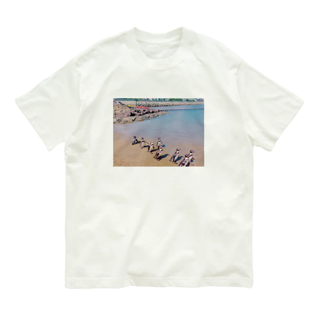 なみちゃんズ🐶のペンギンず Organic Cotton T-Shirt