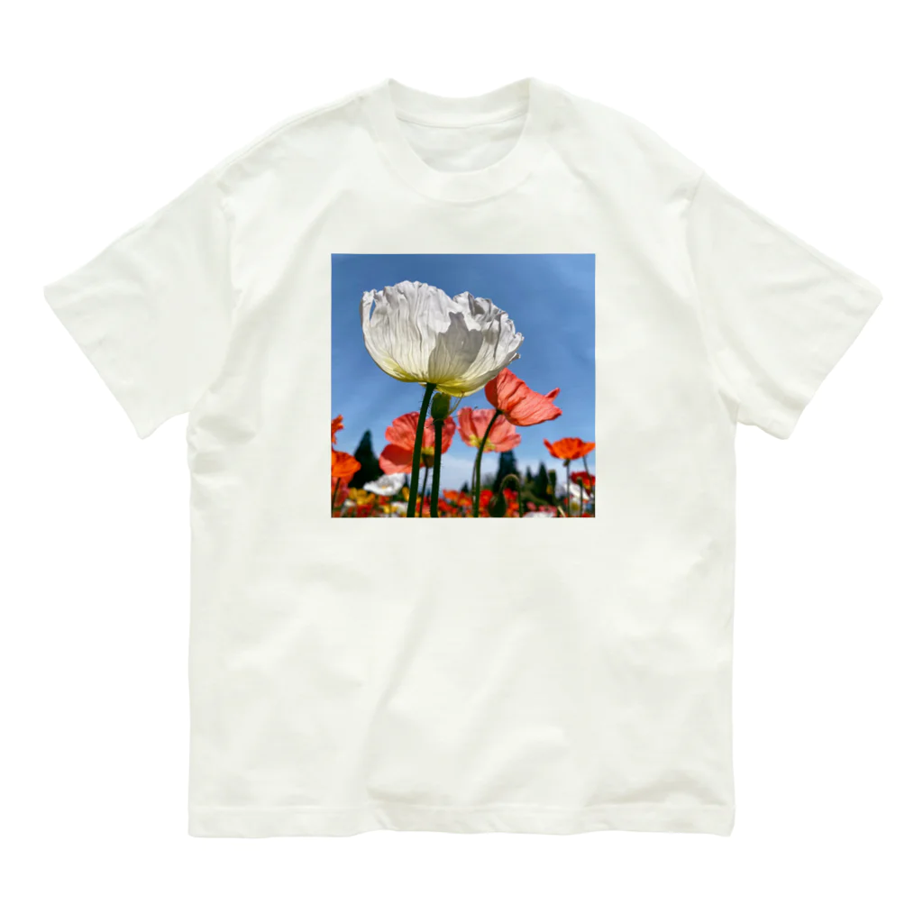 MARiNECCOのpoppy オーガニックコットンTシャツ