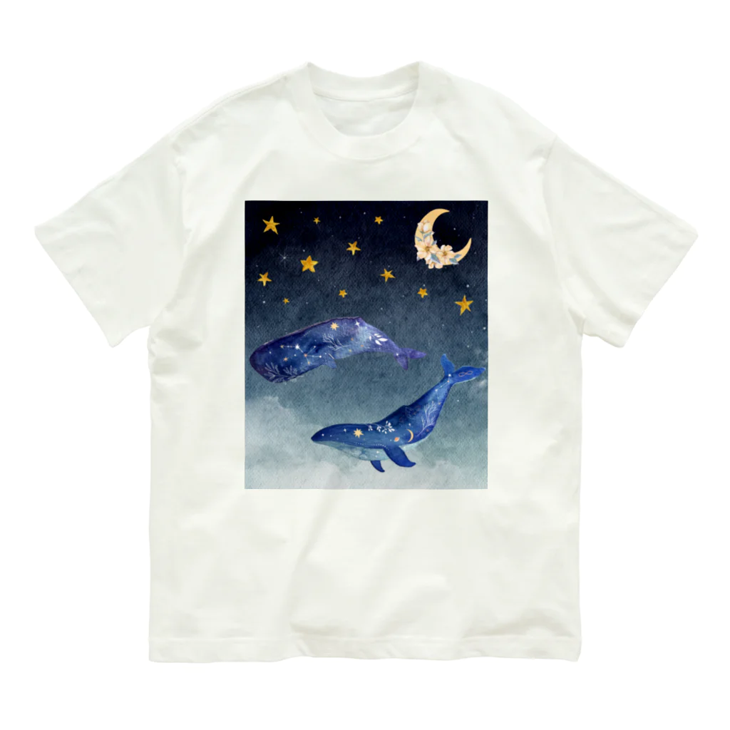 NEONEONの夜を泳ぐクジラ Organic Cotton T-Shirt