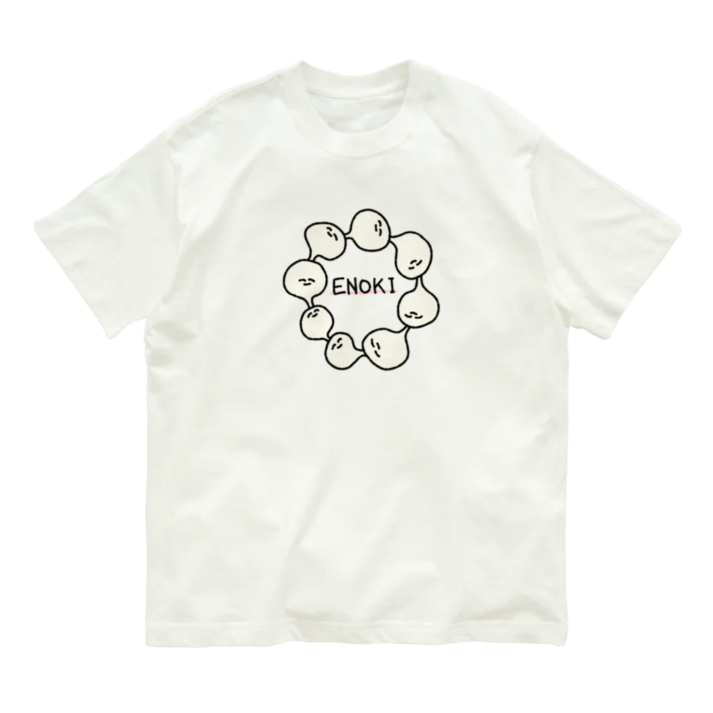 ENOKI_fairyの環状エノキ オーガニックコットンTシャツ