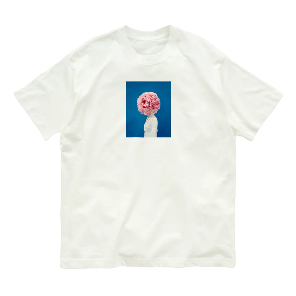 trickNFTartの芍薬 オーガニックコットンTシャツ