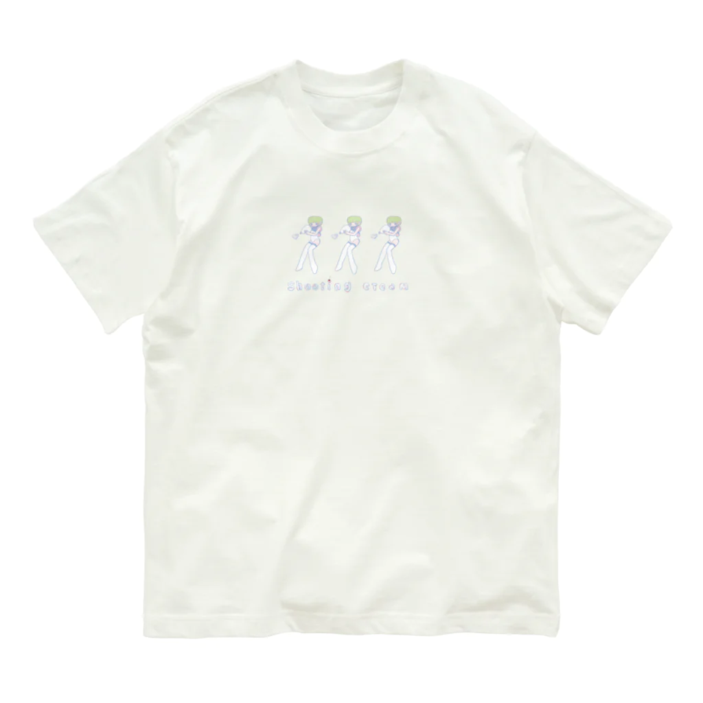 ナカムラユウキのShooting cream オーガニックコットンTシャツ