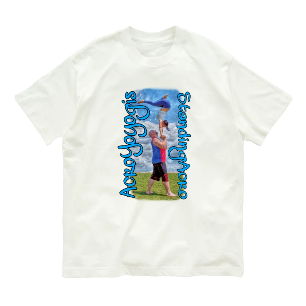 JuggernautCheerのAcroyoyogis StandingAcro7 オーガニックコットンTシャツ