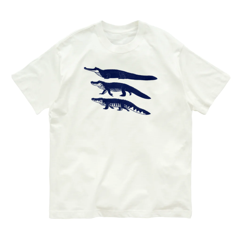 segasworksのワニワニワニさん（青） Organic Cotton T-Shirt