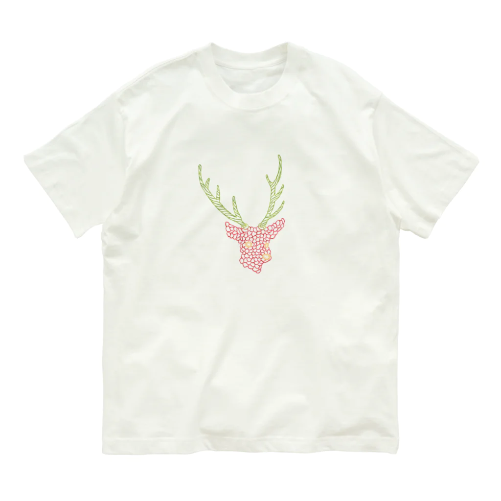 toejanssonのDeeR × strawberry オーガニックコットンTシャツ