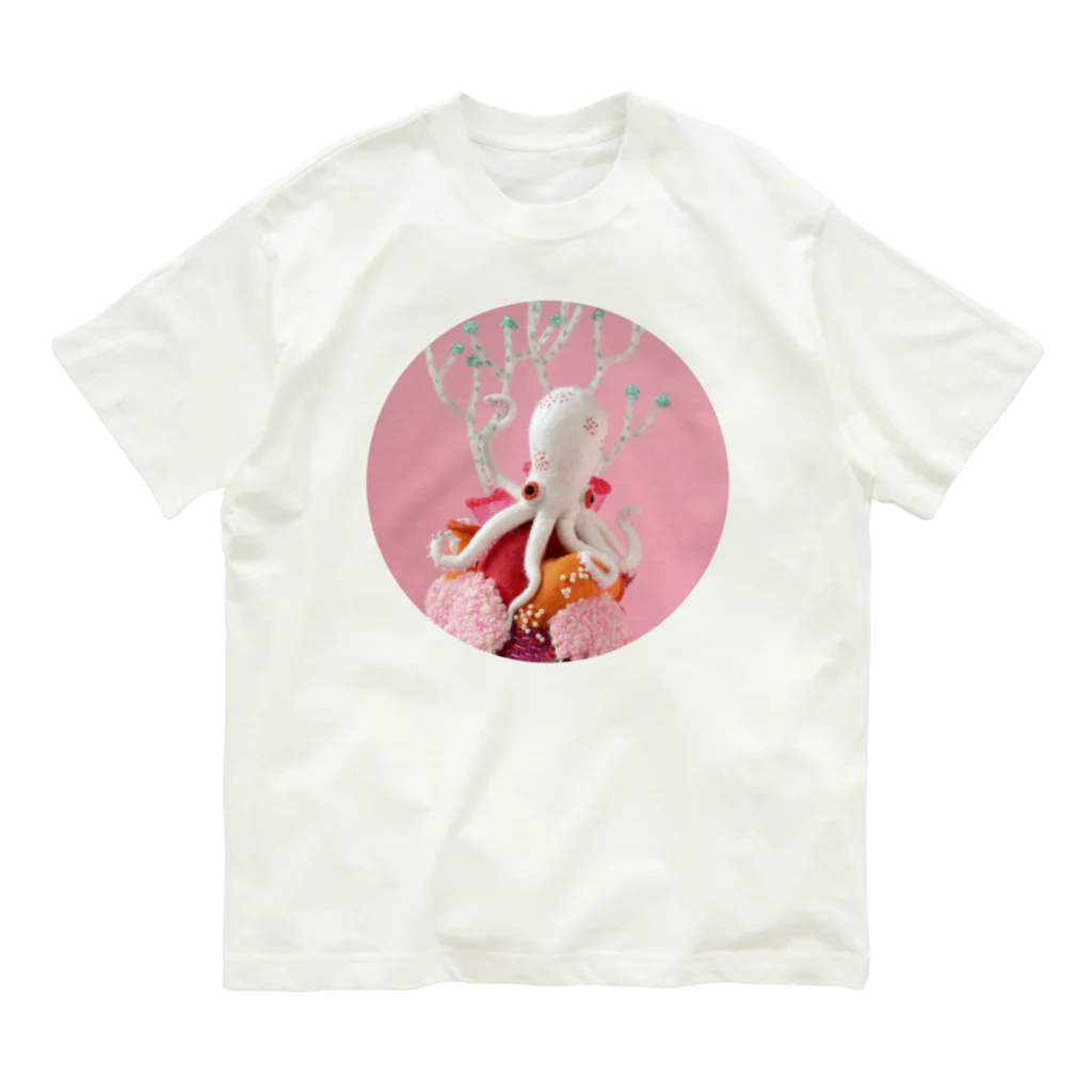 水島ひねの解剖心臓と蛸 Organic Cotton T-Shirt