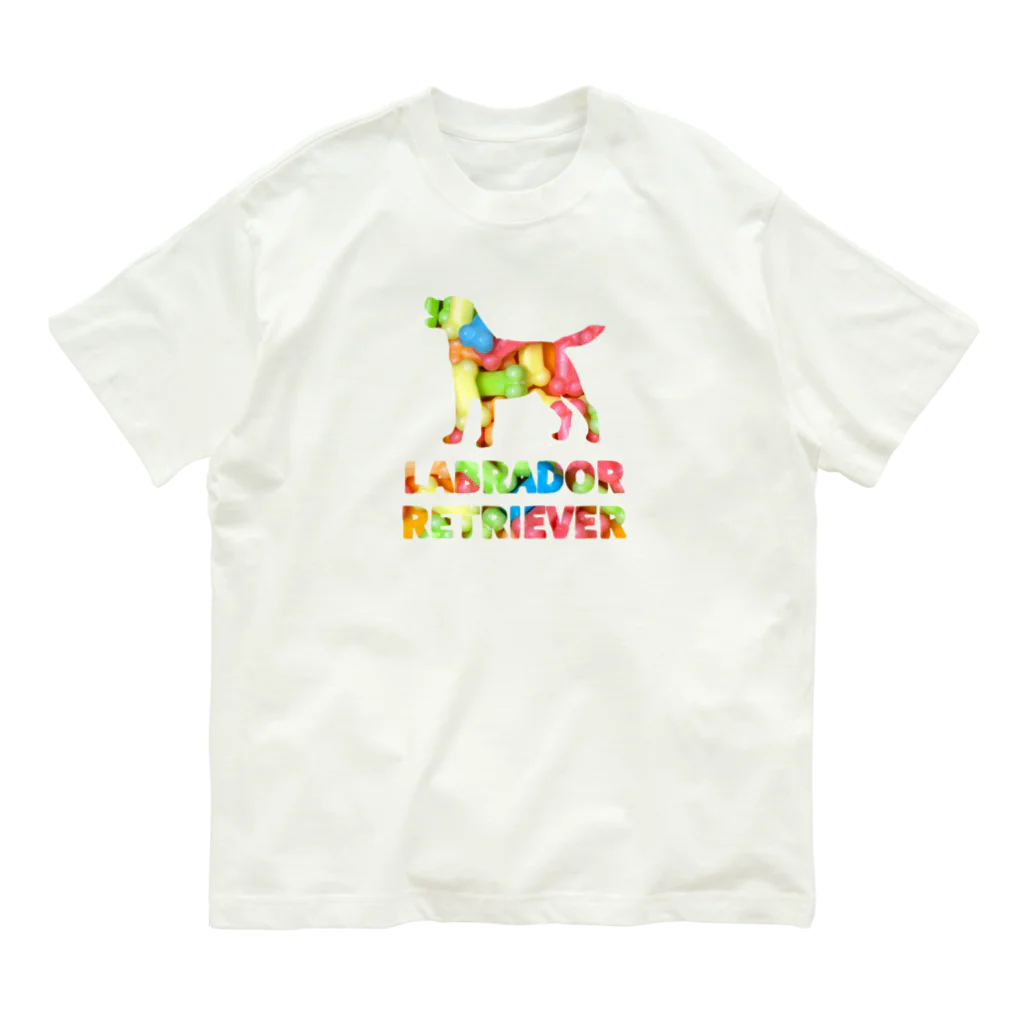 onehappinessのラブラドールレトリバー　骨ガム Organic Cotton T-Shirt