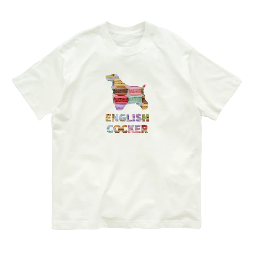 onehappinessのイングリッシュコッカースパニエル　マカロン Organic Cotton T-Shirt