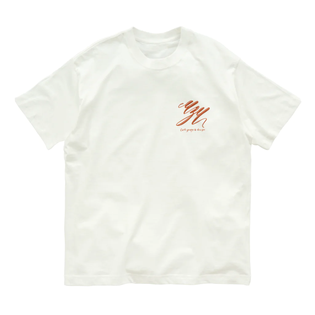 uzu calligraphyのomlet. オーガニックコットンTシャツ