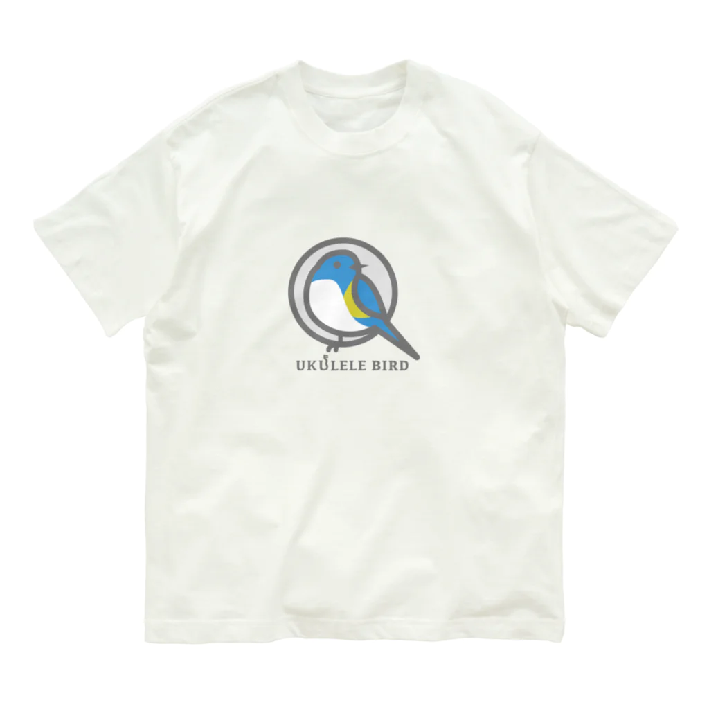 UKULELEBIRDのウクバーくん オーガニックコットンTシャツ