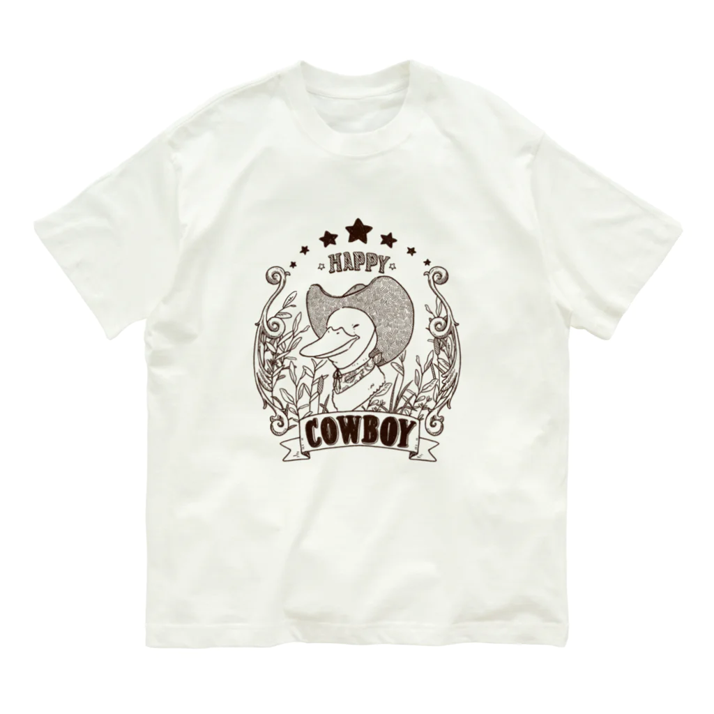 YouStoreのHappy Cowboy -classic ver- オーガニックコットンTシャツ