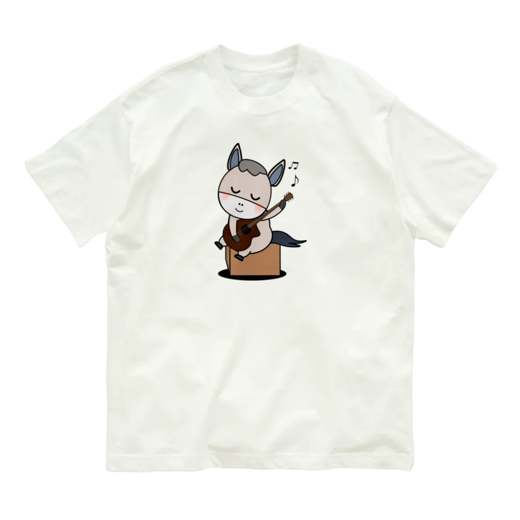 chicodeza by suzuriのさすらいのギターロバ Organic Cotton T-Shirt