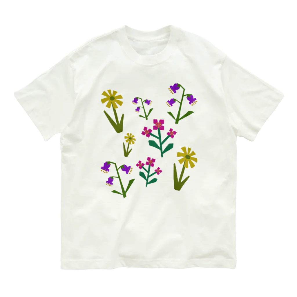 sandy-mのボタニカルフラワーガーデン Organic Cotton T-Shirt