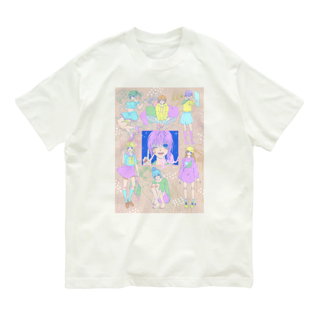 朔のgirls オーガニックコットンTシャツ