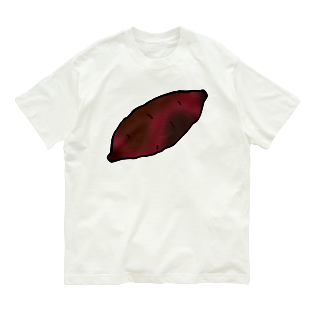 脂身通信Ｚの【両面プリント】のぼり旗♪焼きいも1911 Organic Cotton T-Shirt