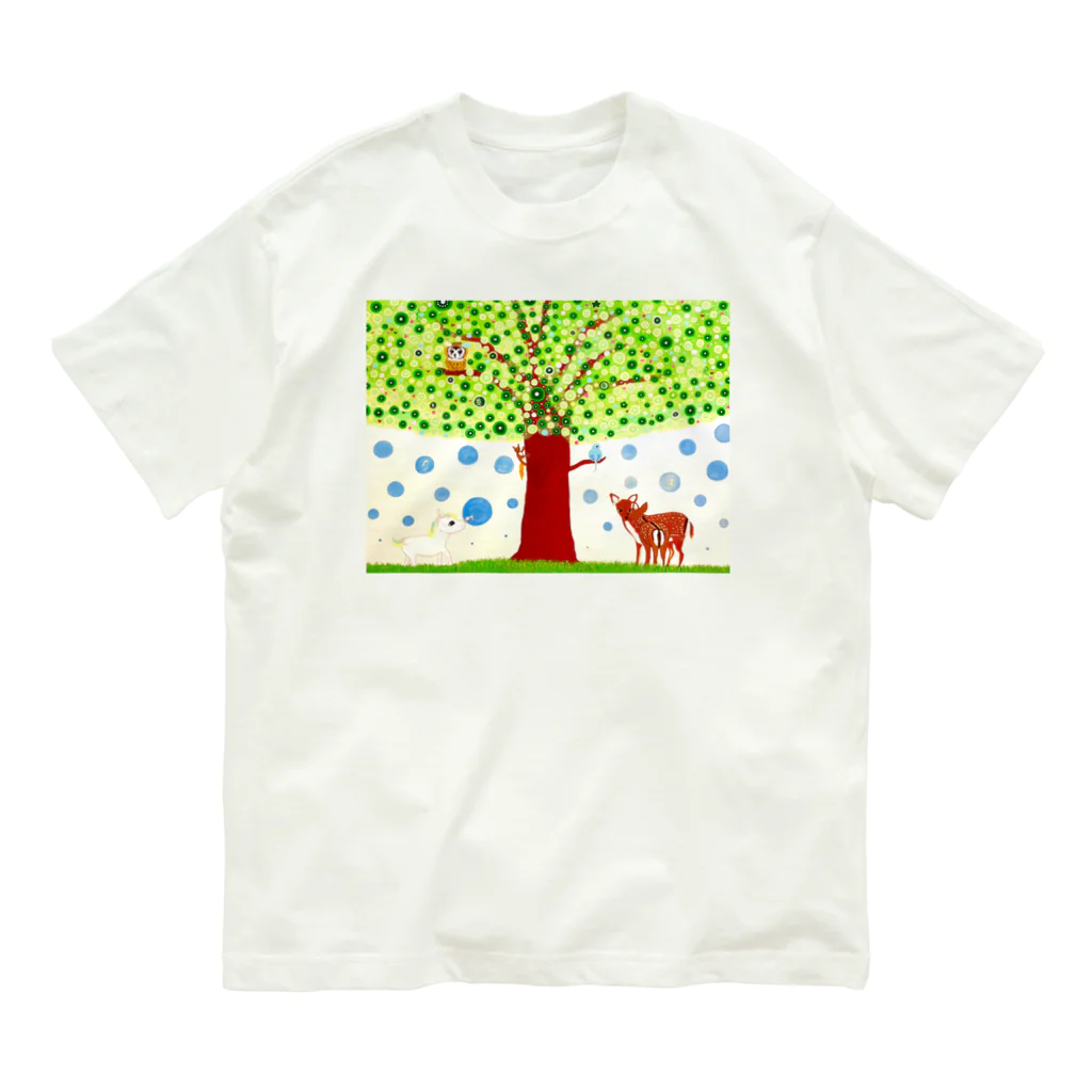 しえ*shopの希望の木　-壁紙用- オーガニックコットンTシャツ