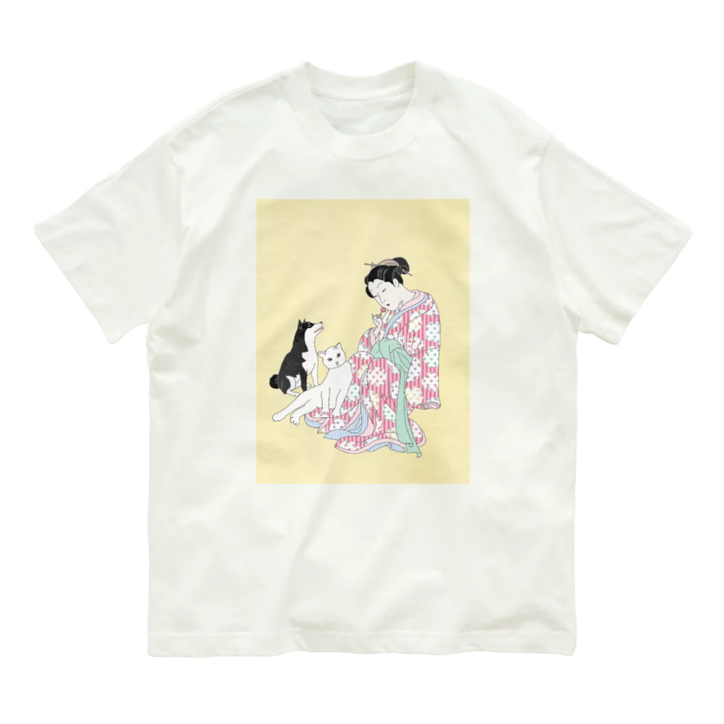 keeeeeep smilingのsweet life / チュッパチャプスとわたし Organic Cotton T-Shirt