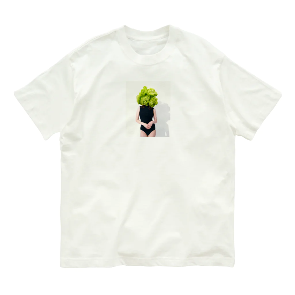 trickNFTartの土桔梗(Eustoma) オーガニックコットンTシャツ