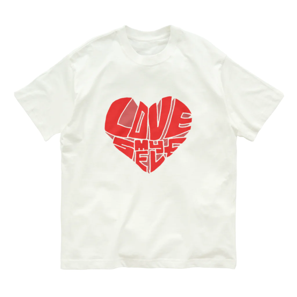 uzu's hima tsubushiのLOVE my SELF (r) オーガニックコットンTシャツ