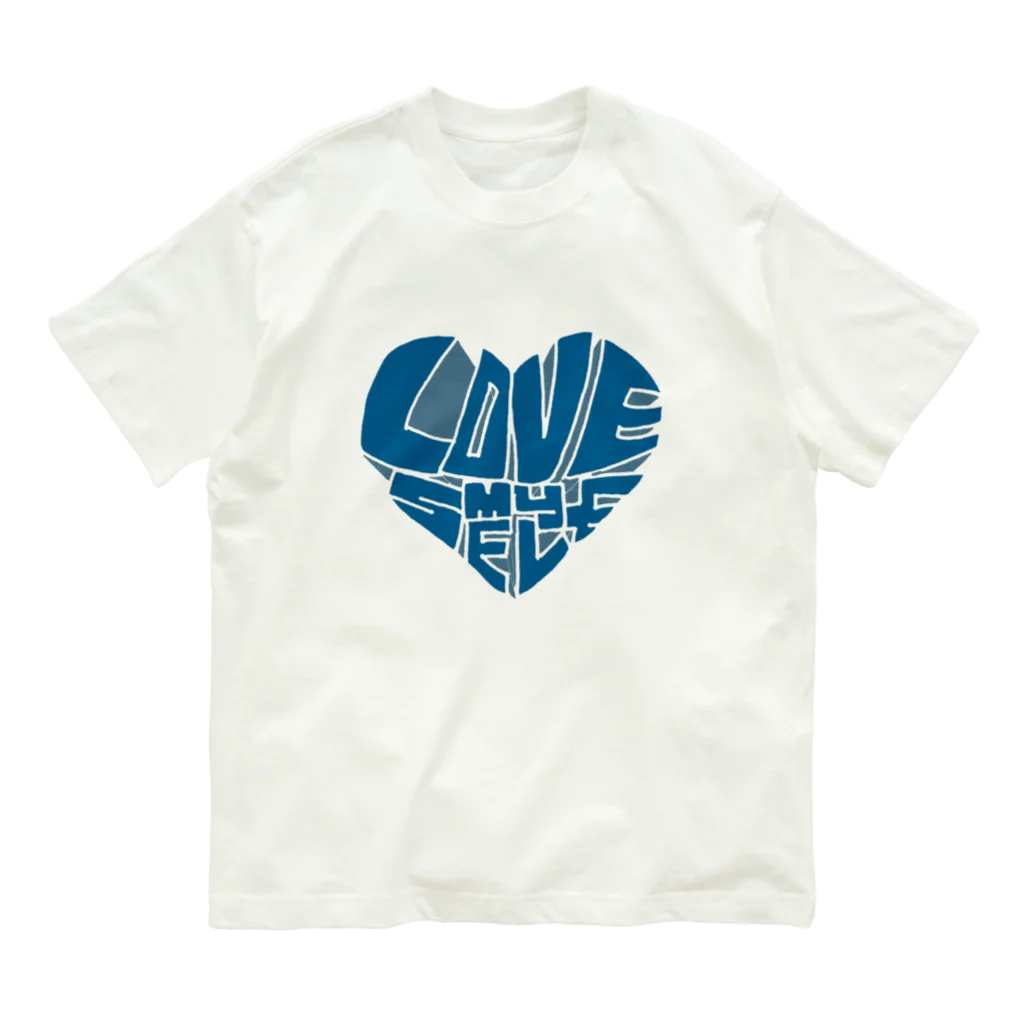 uzu's hima tsubushiのLOVE my SELF (b) Organic Cotton T-Shirt