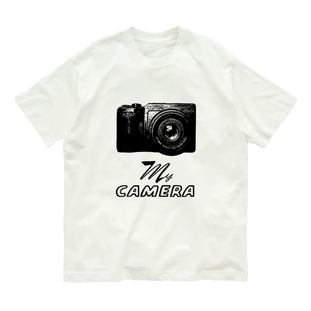 boldandnewのカメラ（My canera）_No.004_BK オーガニックコットンTシャツ