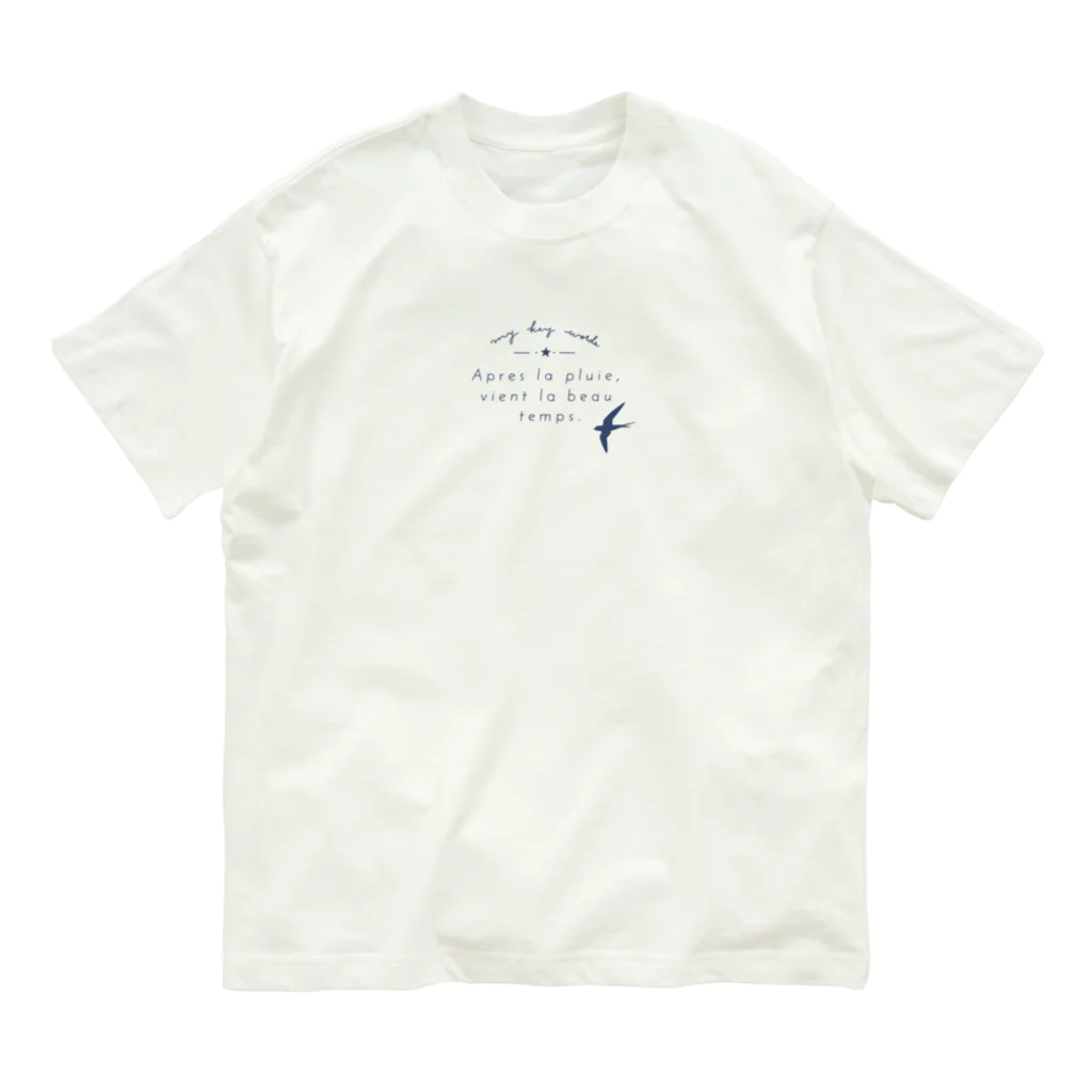 kiki25のswallows つばめ　(名言) Organic Cotton T-Shirt
