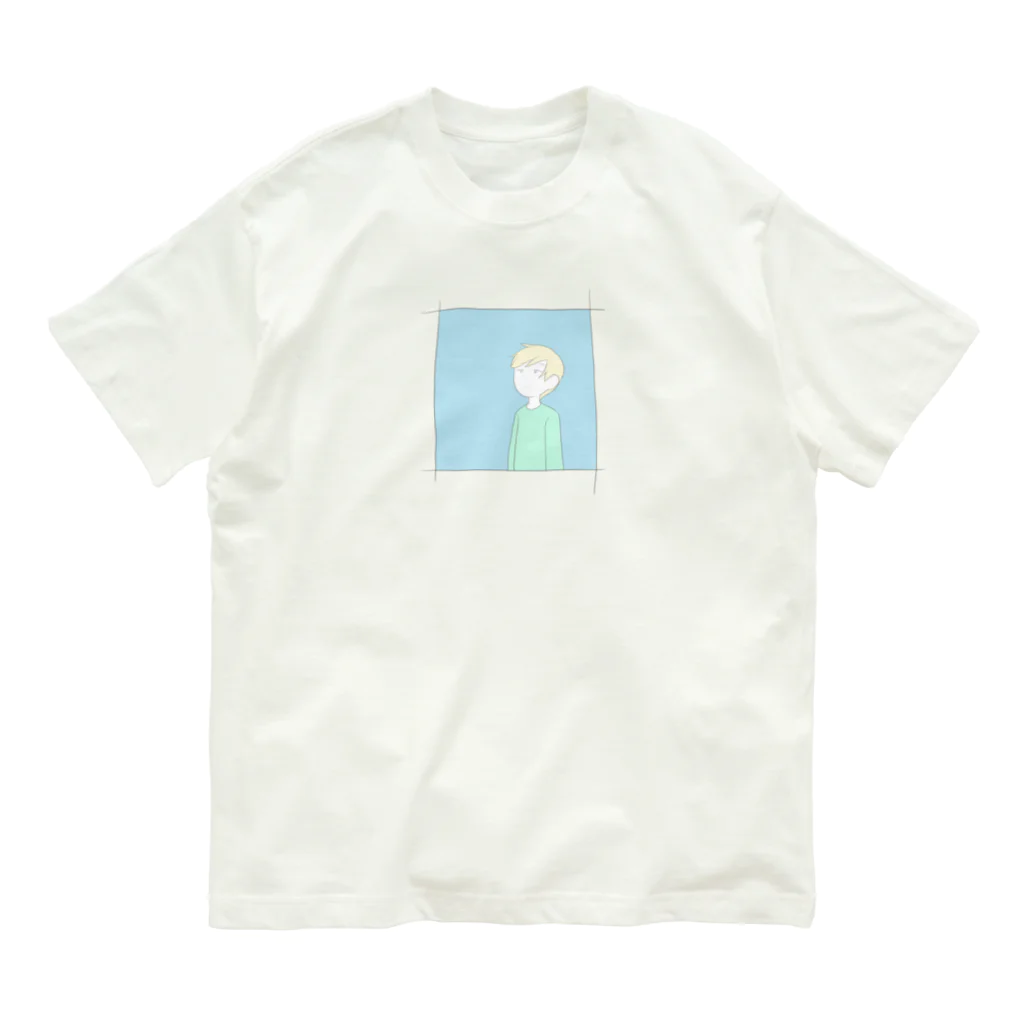うまの空見上げる人 Organic Cotton T-Shirt