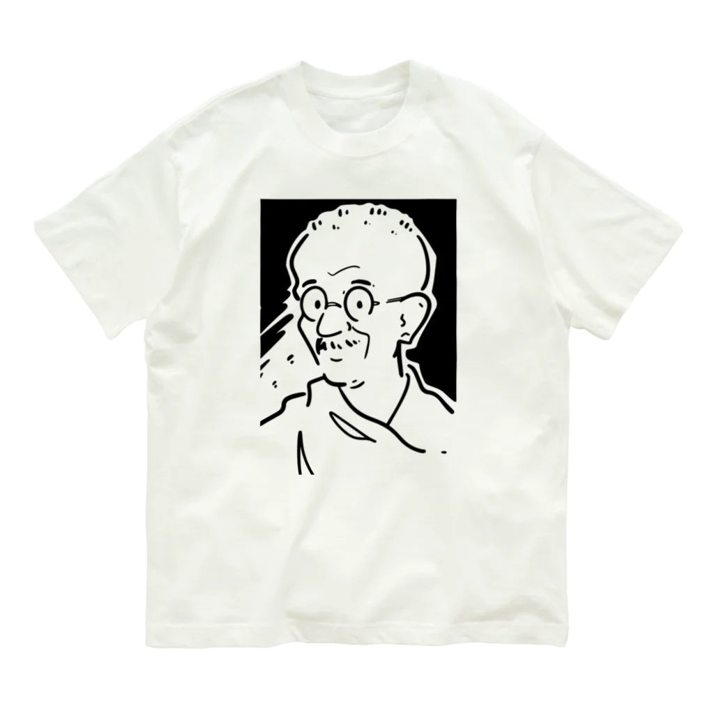 山形屋米店のマハトマ・ガンディー(Mahatma Gandhi) Organic Cotton T-Shirt