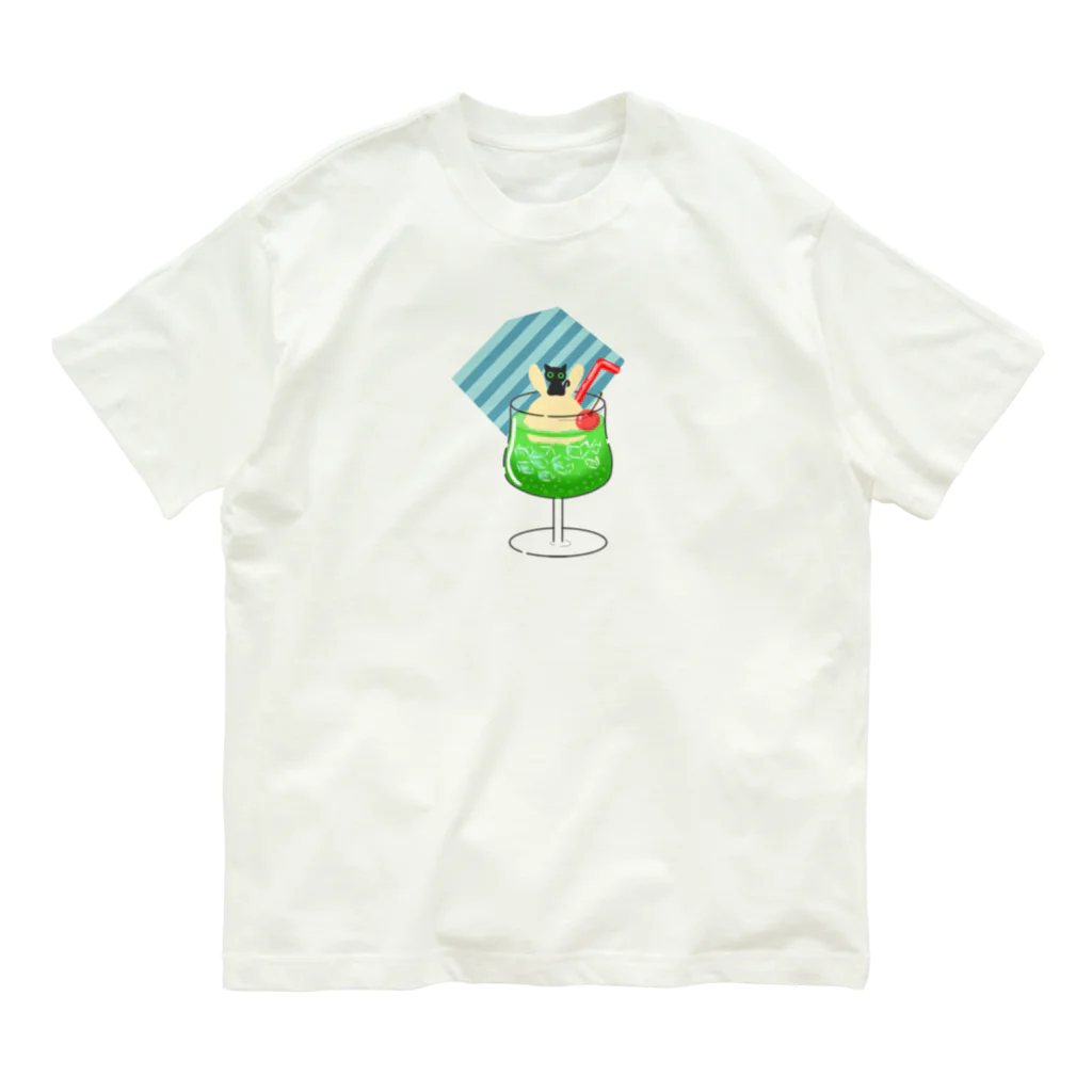 SHOP ベアたんのシュワシュワ　ウエネコさん Organic Cotton T-Shirt