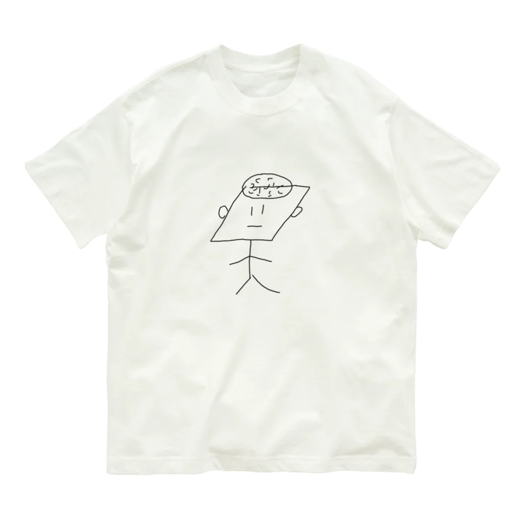 chiku_wa_buのラッキー石器ー オーガニックコットンTシャツ