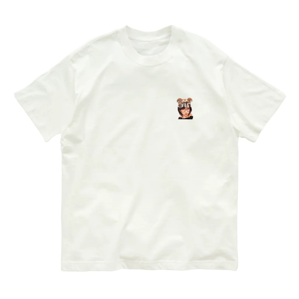 Re:Re:SmileyのBear Girl ☆◡̈⋆ オーガニックコットンTシャツ