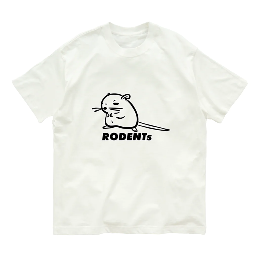 RODENTsグッズショップ🐹のろちゅもくん（ノーマル） オーガニックコットンTシャツ