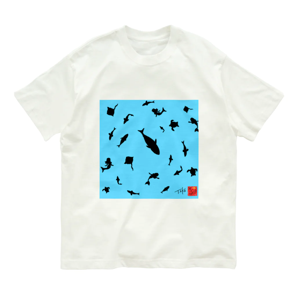 京都の魔雑貨堂の魚影 Organic Cotton T-Shirt