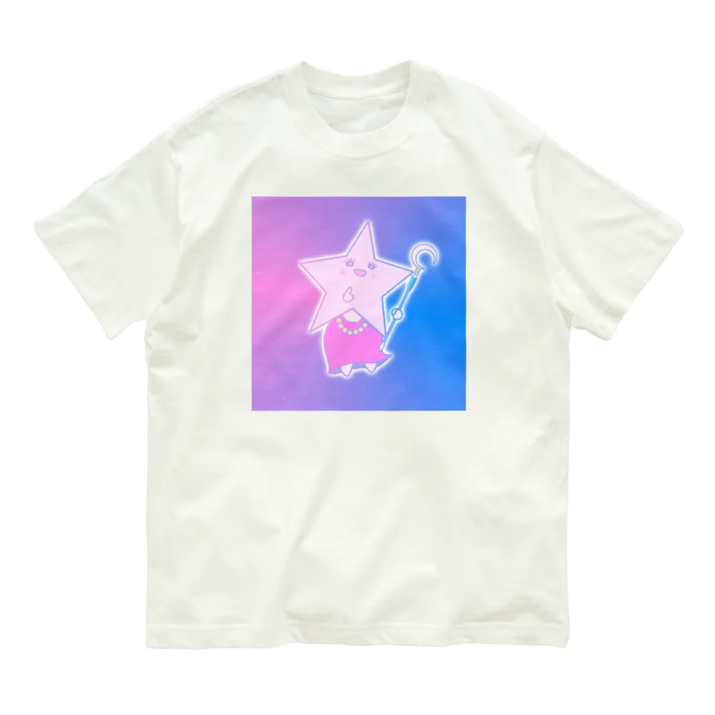 さきまるらんどの星しゃん⭐︎ オーガニックコットンTシャツ