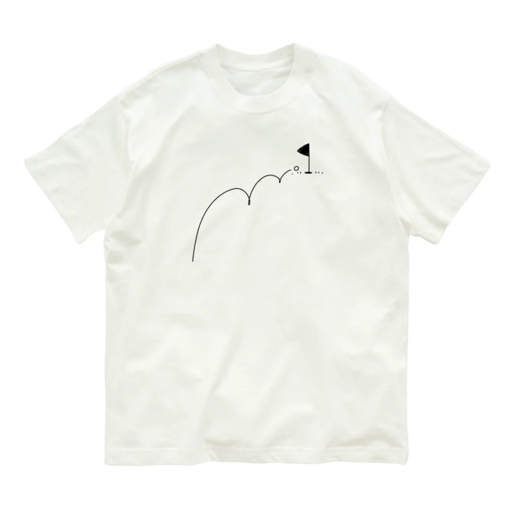 イラスト MONYAAT のホールインワン　ゴルフTシャツ Organic Cotton T-Shirt