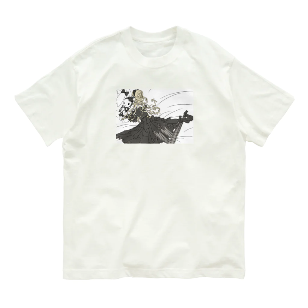 加藤 光雲のMode-lolita_black オーガニックコットンTシャツ