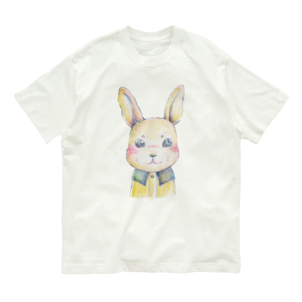 みかづき堂百貨店の立ち耳のウサギさん Organic Cotton T-Shirt