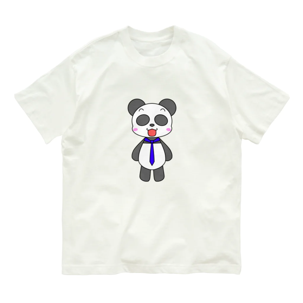 ふんころうの新入社員パンダ オーガニックコットンTシャツ